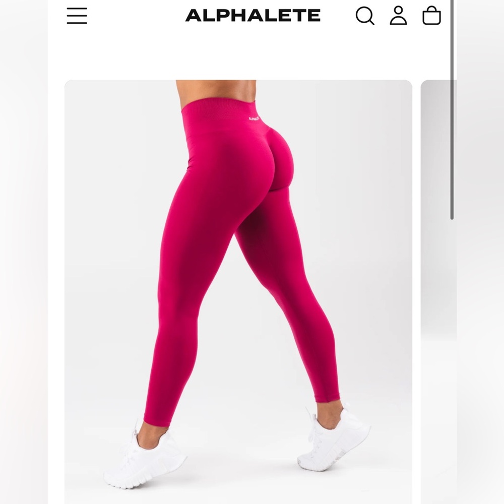 Alphalete Fuchsia Performance Leggings